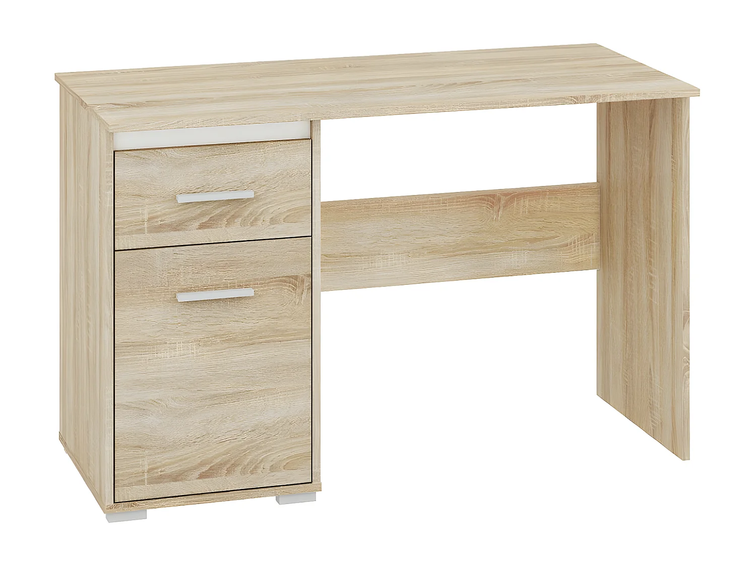 SCHREIBTISCH Avo Sonoma Eiche, Absetzung austauschbar 120 / 55 / 76cm