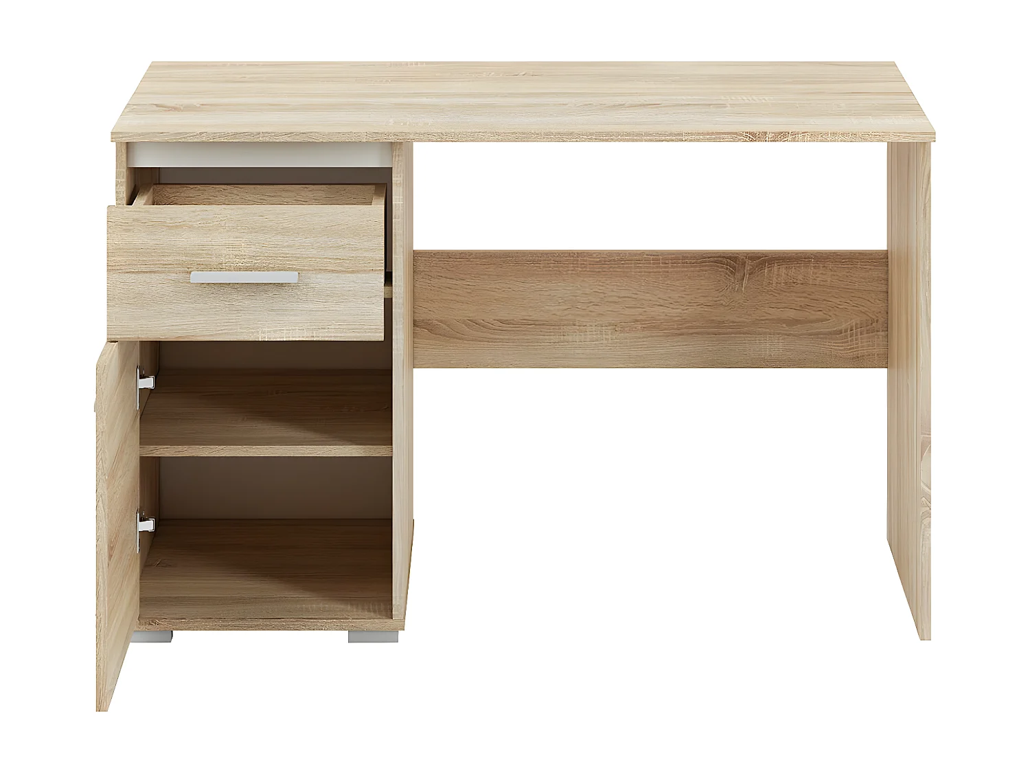 SCHREIBTISCH Avo Sonoma Eiche, Absetzung austauschbar 120 / 55 / 76cm