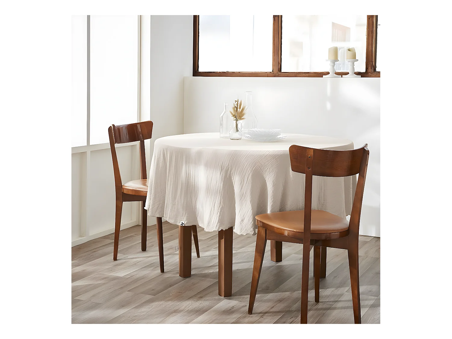 OUREA - Nappe Ronde Ø180cm Gaze de Coton Pampa