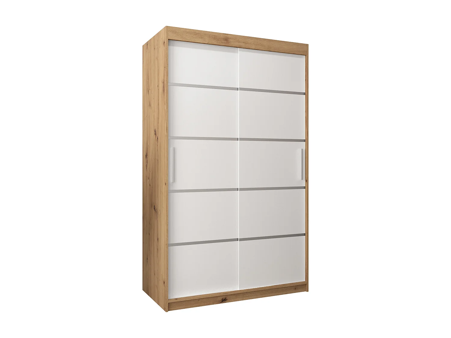 ARMARIO VERONA 1 DE PUERTAS CORREDERAS 200/120/62 2 puertas (artisan/blanco)