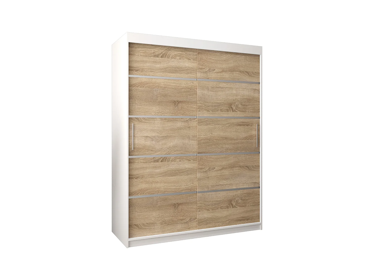 ARMOIRE VERONA 1 À PORTES COULISSANTES 200/150/62 2 Portes (Blanc/Sonoma)
