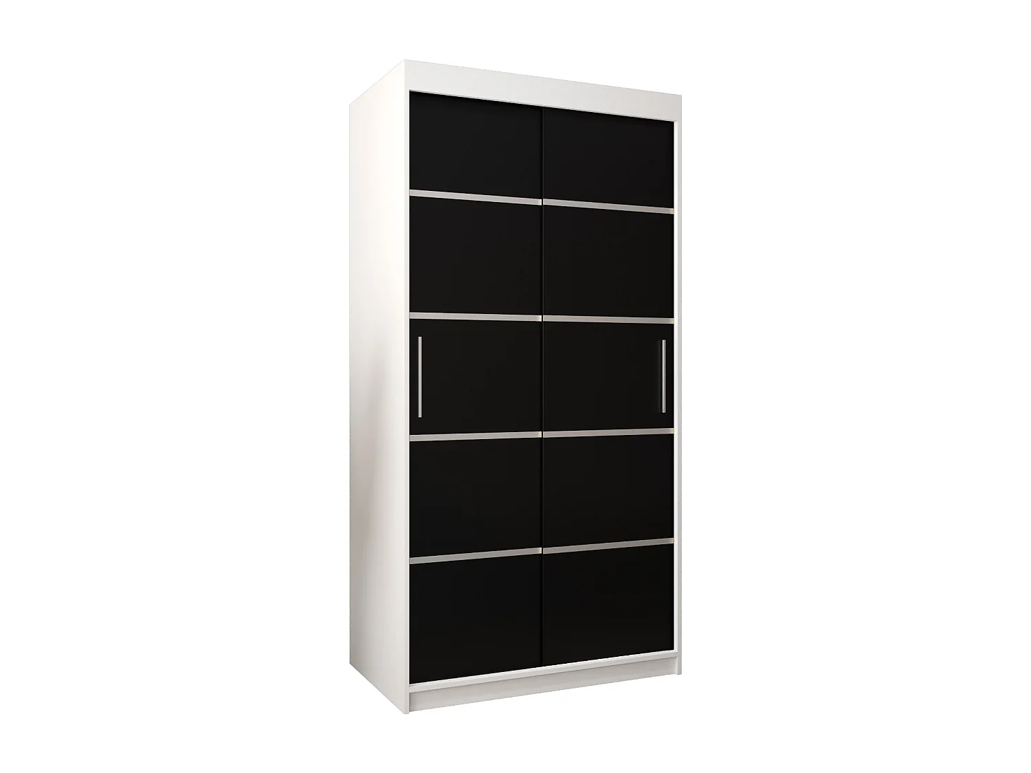 ARMARIO VERONA 1 DE PUERTAS CORREDERAS 200/100/62 2 puertas (blanco/negro)