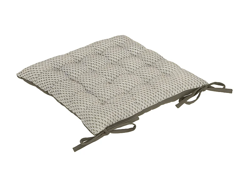 Galette de Chaise "Otto" 38x38cm Kaki