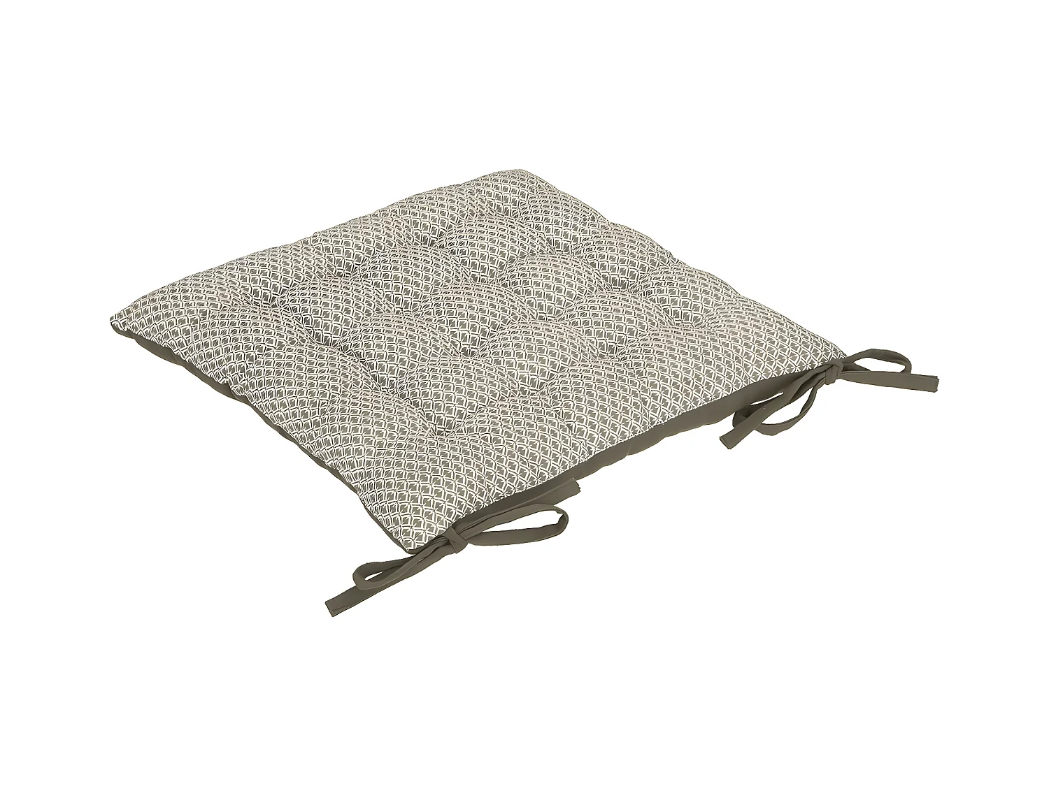 Galette de Chaise "Otto" 38x38cm Kaki