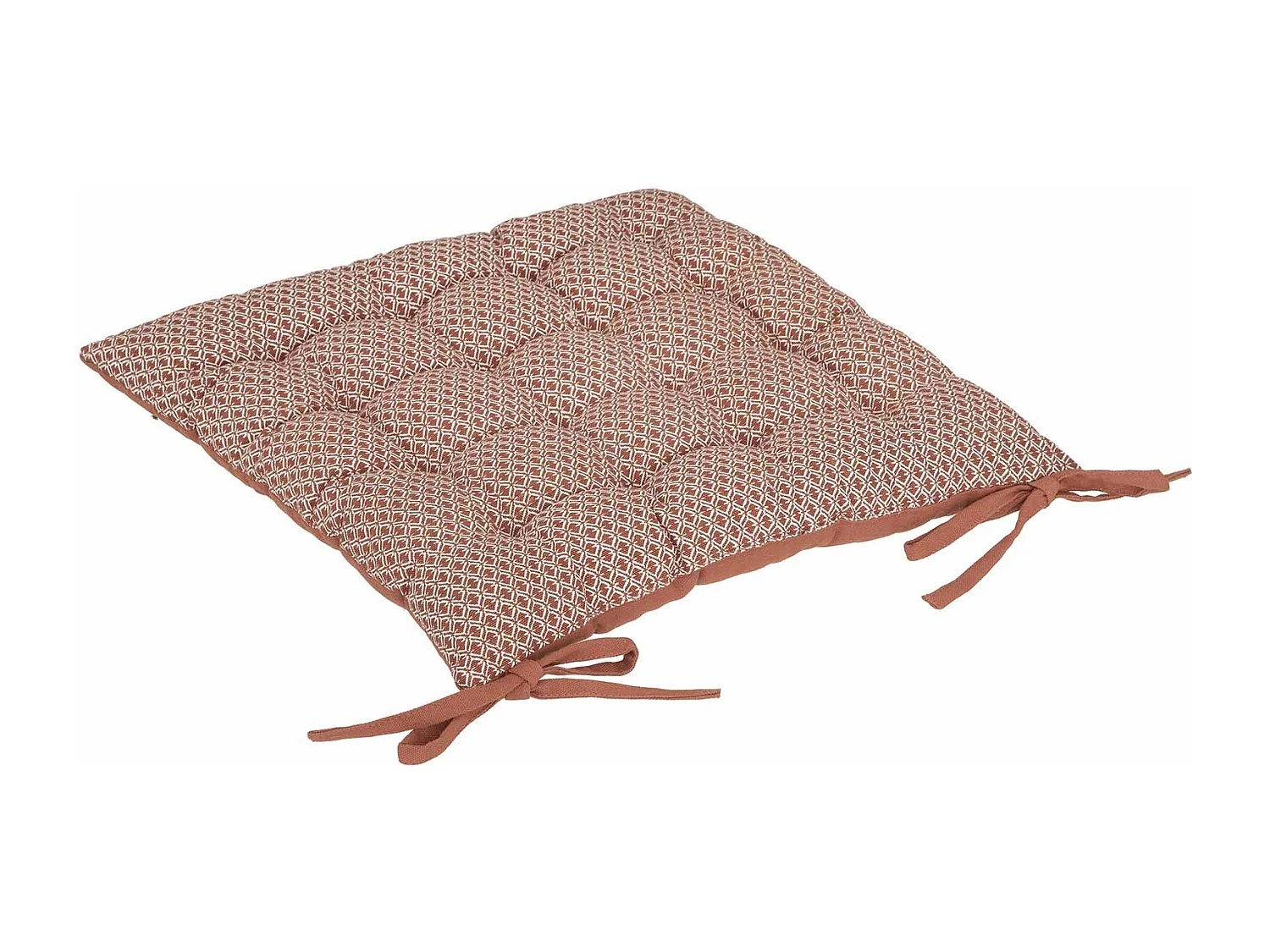 Galette de Chaise "Otto" 38x38cm Terracotta