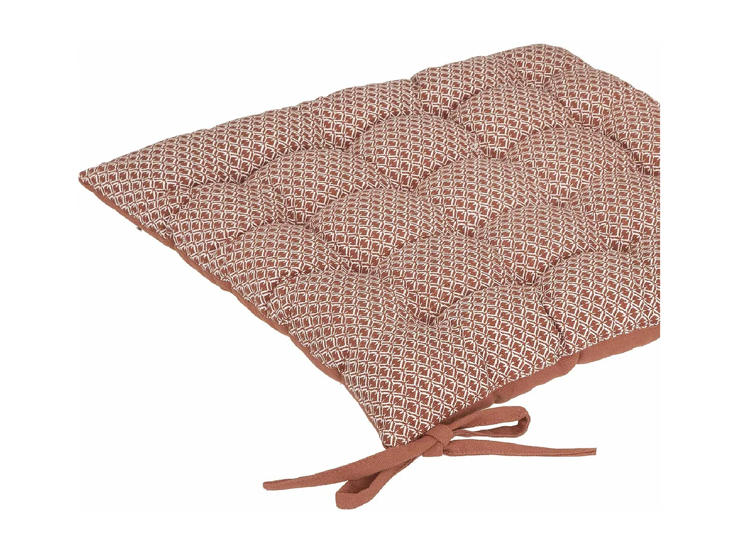 Galette de Chaise "Otto" 38x38cm Terracotta