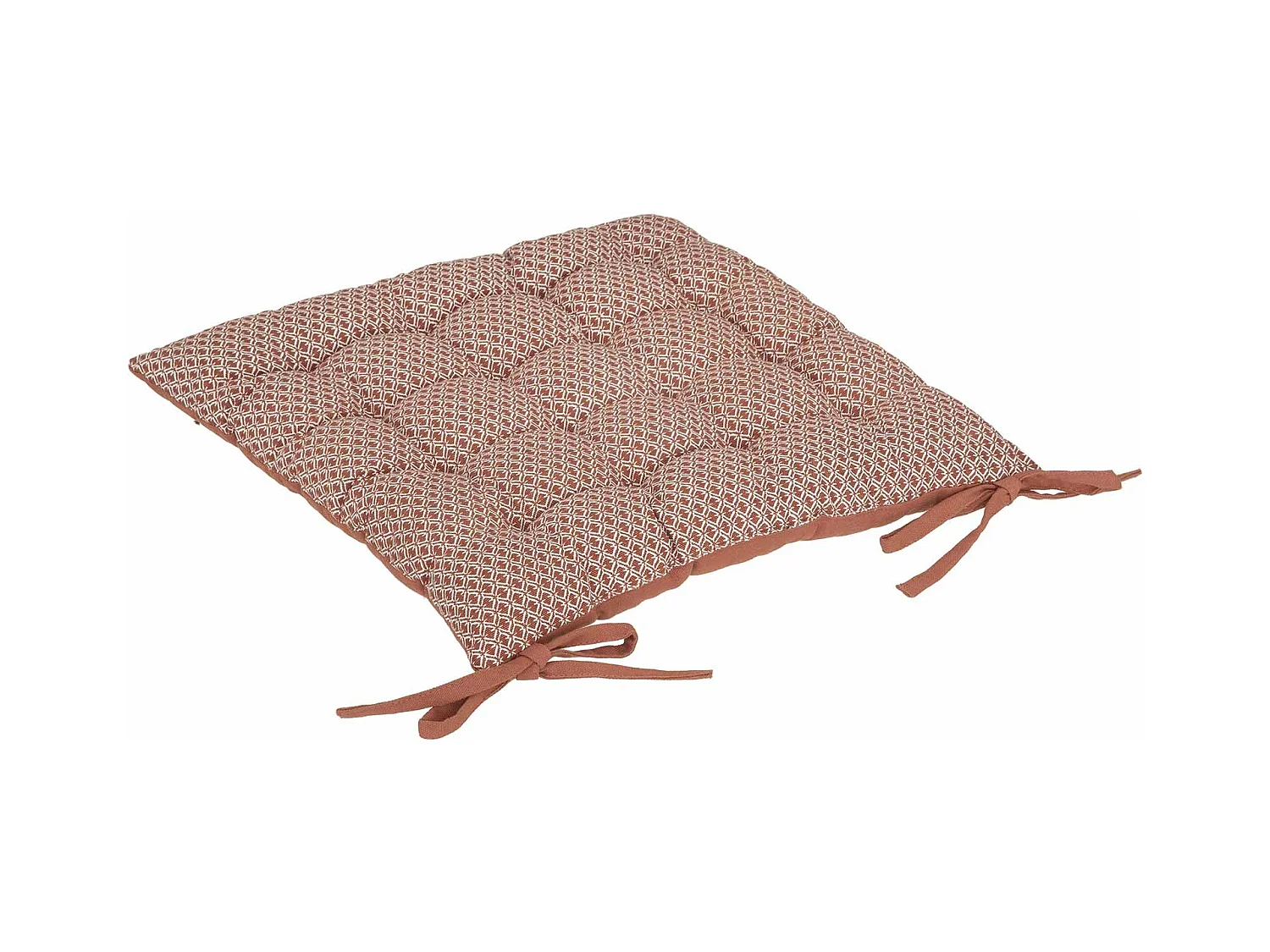 Galette de Chaise "Otto" 38x38cm Terracotta