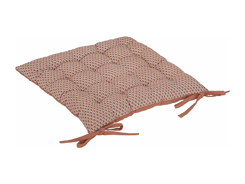 Galette de Chaise "Otto" 38x38cm Terracotta