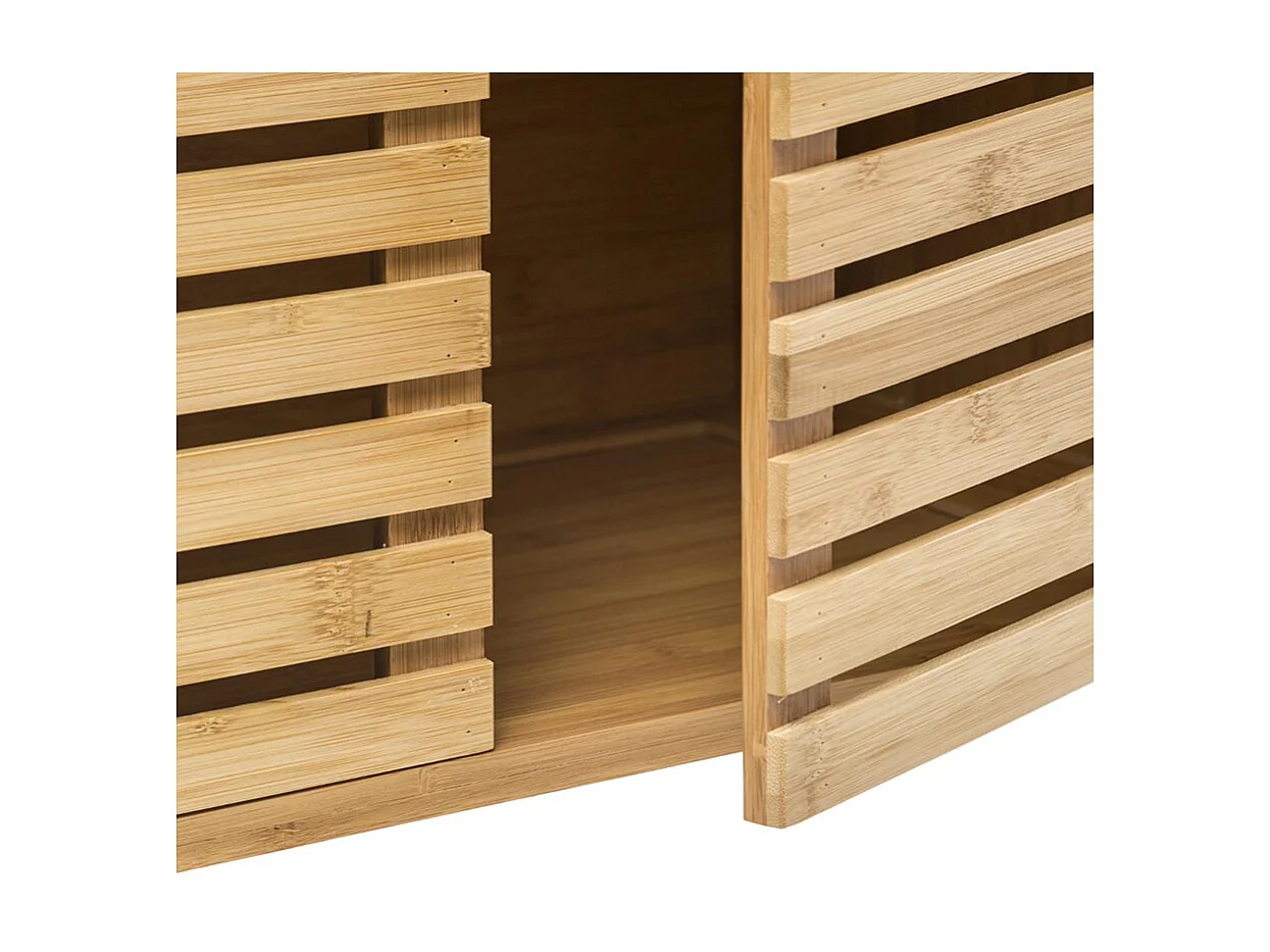 Mueble Bajo Lavabo Sicela 2 Puertas Estante Magnético Marrón 60 cm