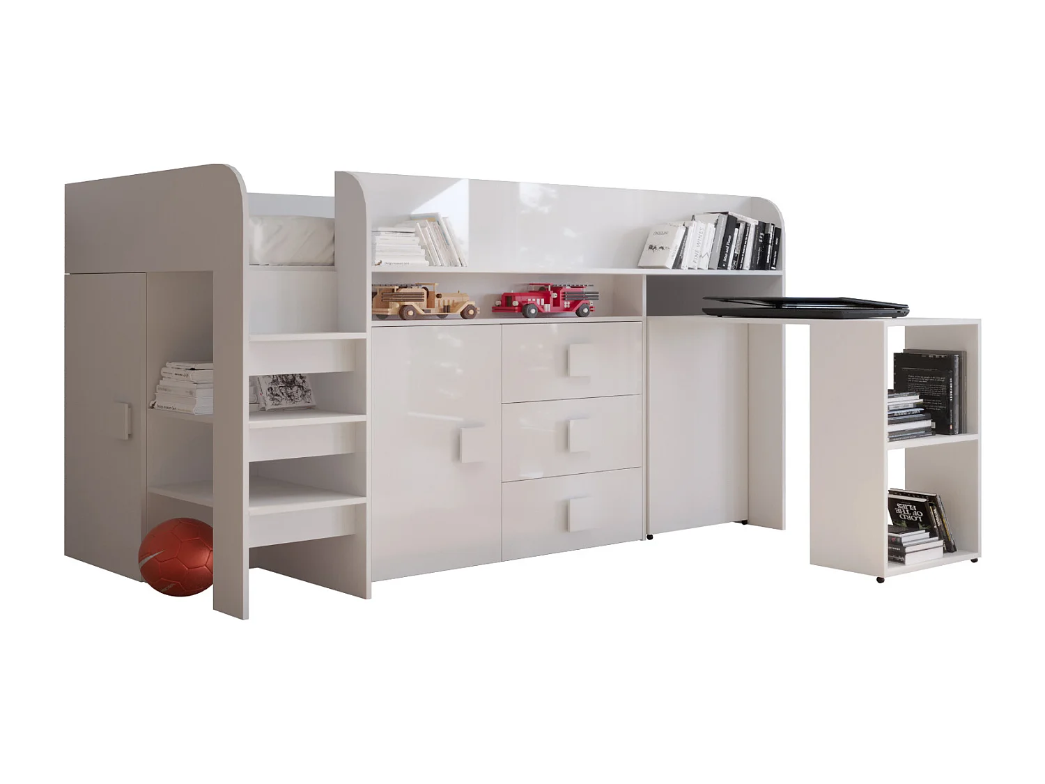 TOLEDO 1 Stapelbed 203,3/106,6/125 (wit)