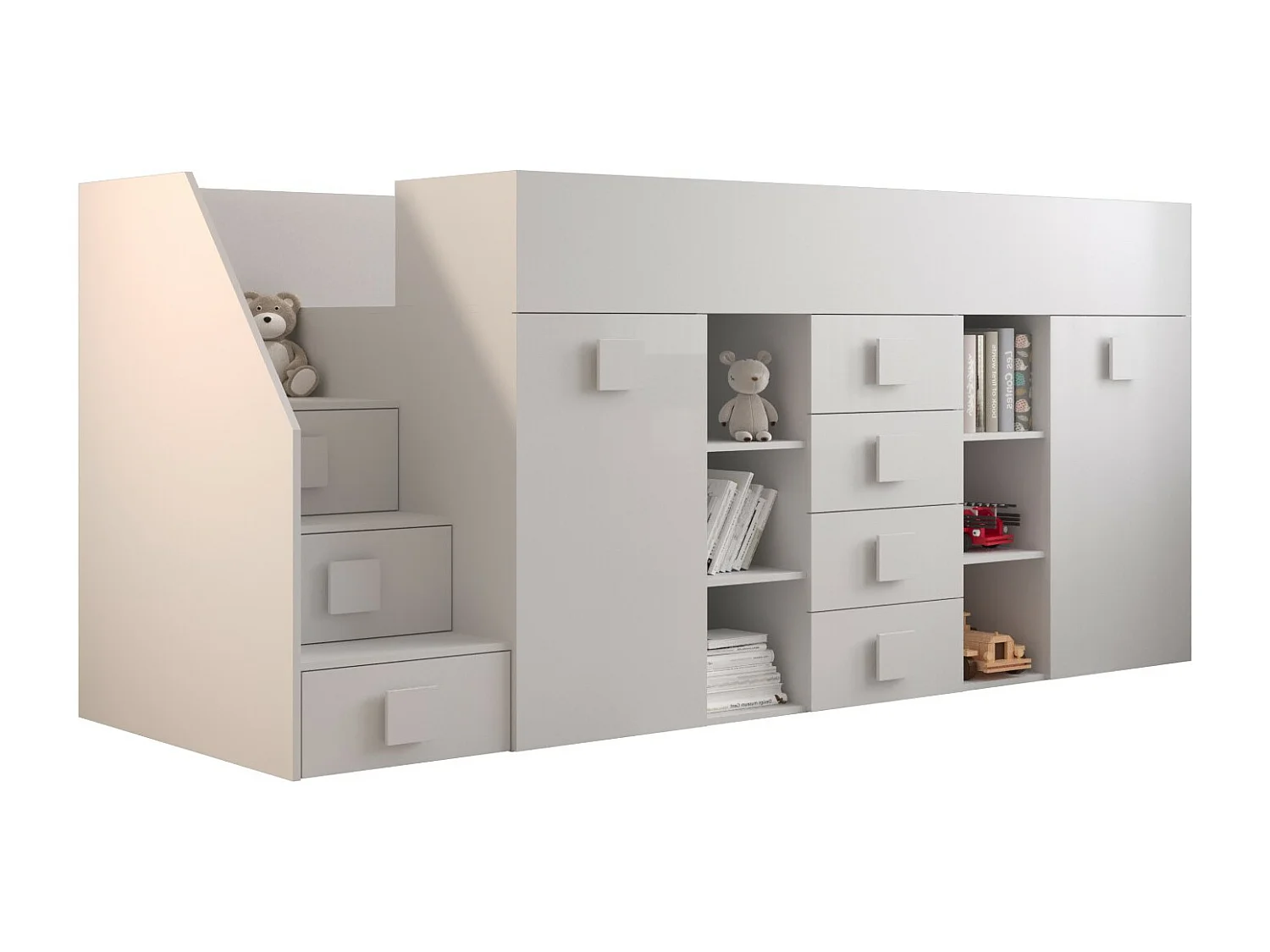 TOLEDO Stapelbed 3L 248,5/123/93 (Wit)