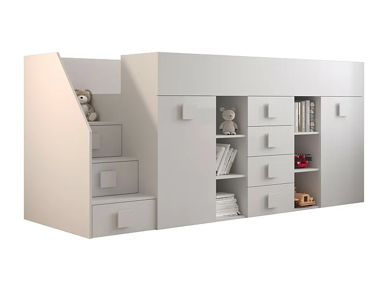 TOLEDO Stapelbed 3L 248,5/123/93 (Wit)