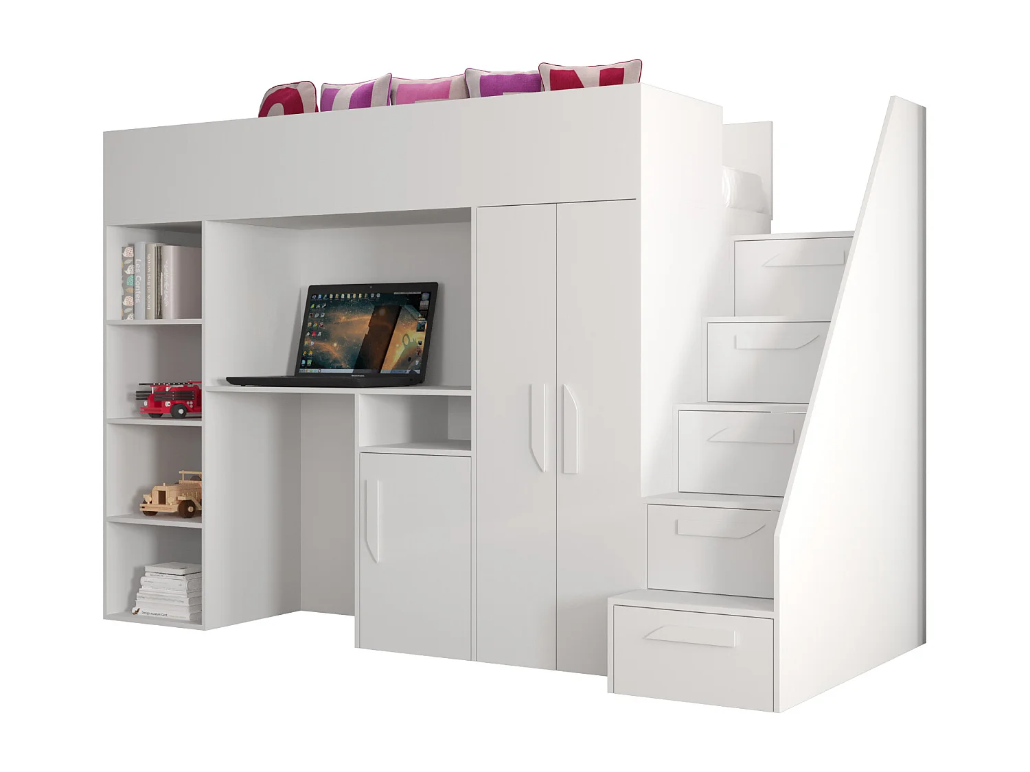 Stapelbed PARTY 14 247/165/120 (wit)