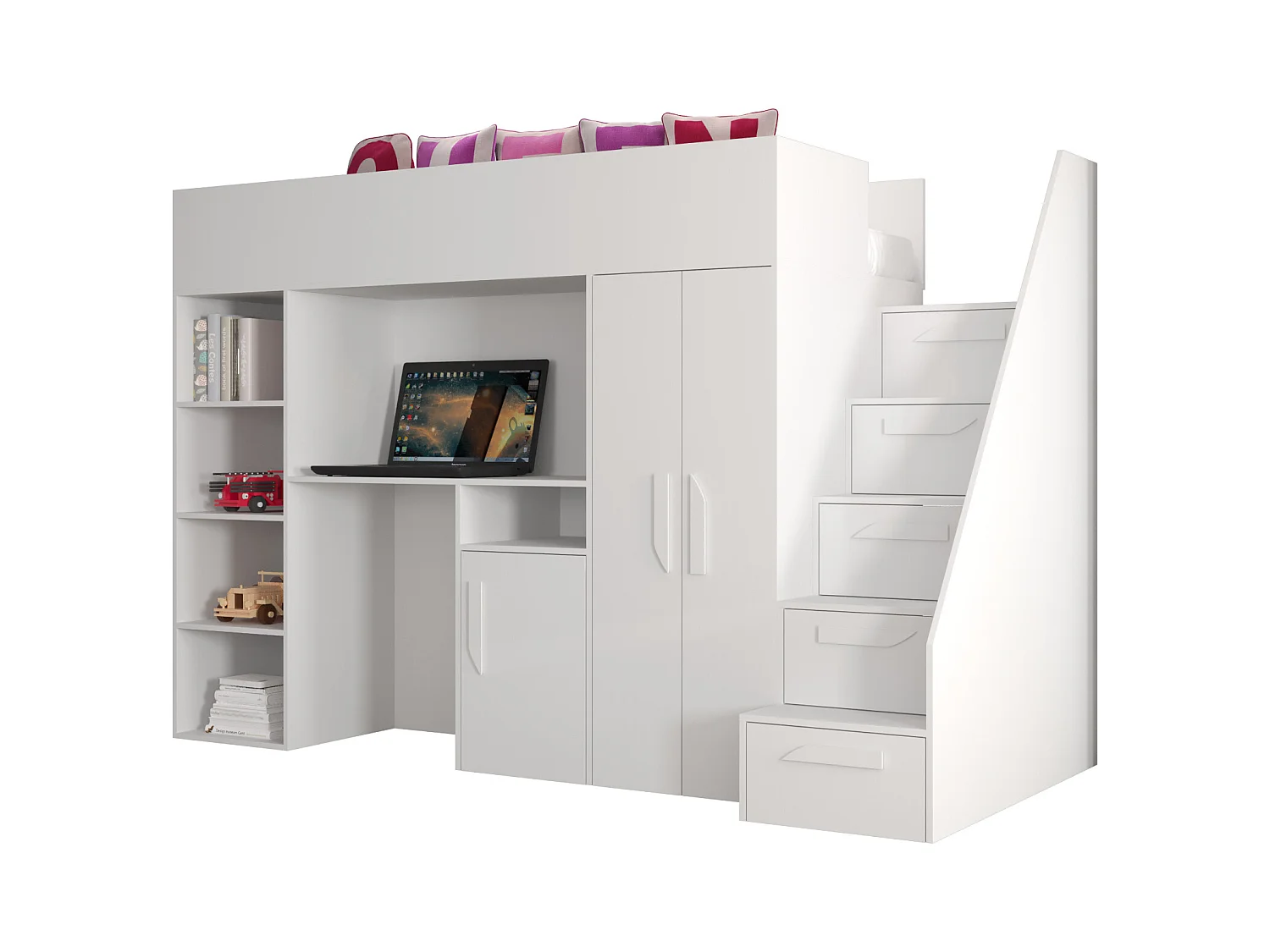 Stapelbed PARTY 14 247/165/120 (wit)