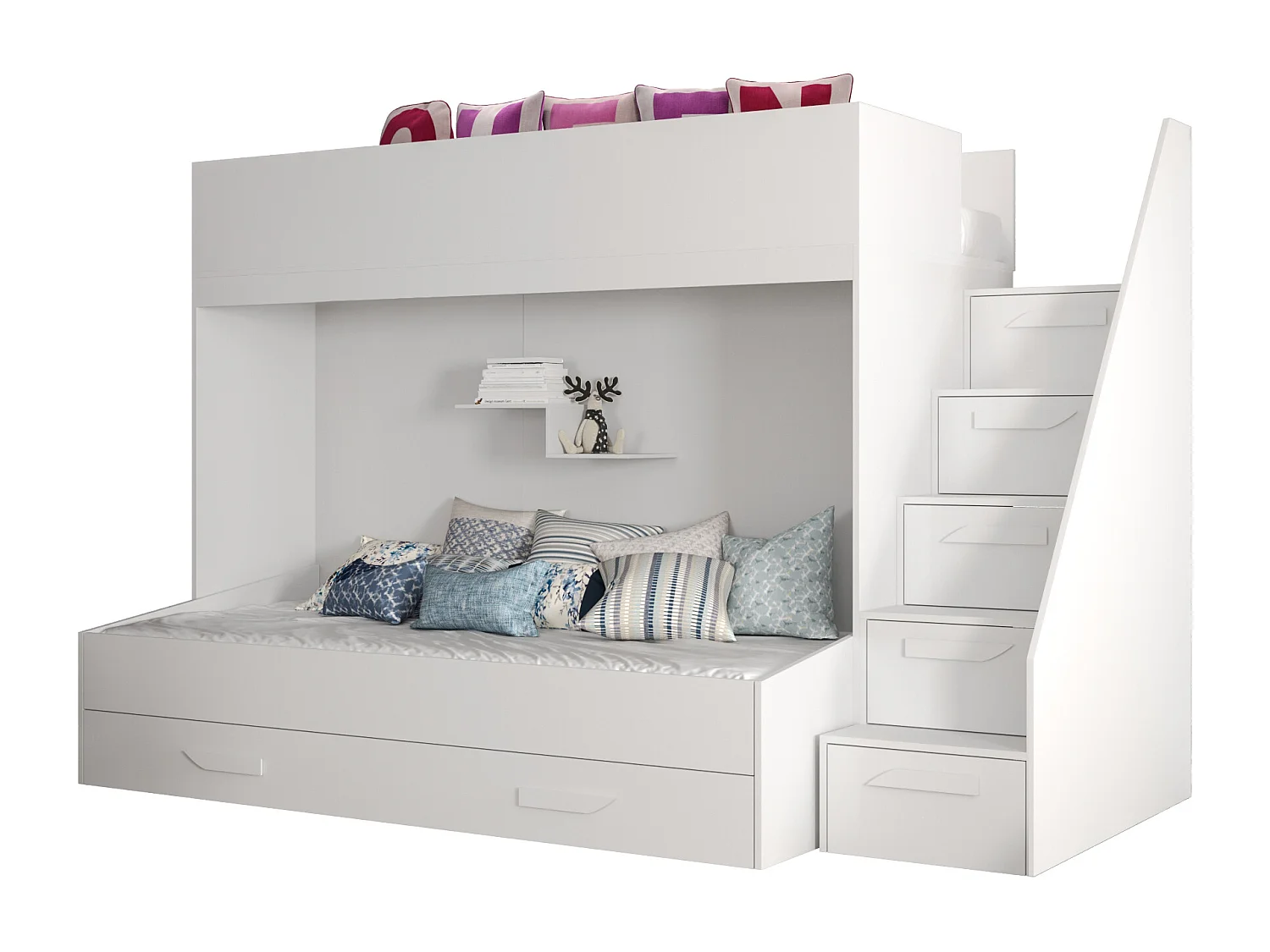 Stapelbed PARTY 16 247/165/135 (wit)