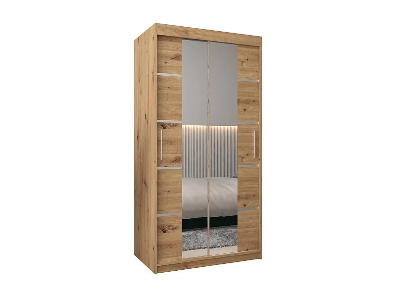 SCHWEBETÜRENSCHRANK VERONA 4 200/100/62 2-türig (Artisan/Artisan)