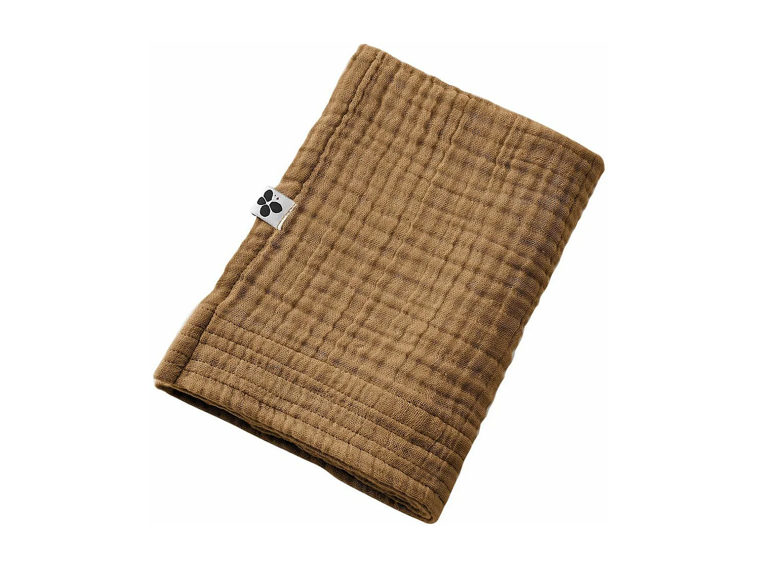 OUREA - Serviette de Toilette 50x90cm Gaze de Coton Camel