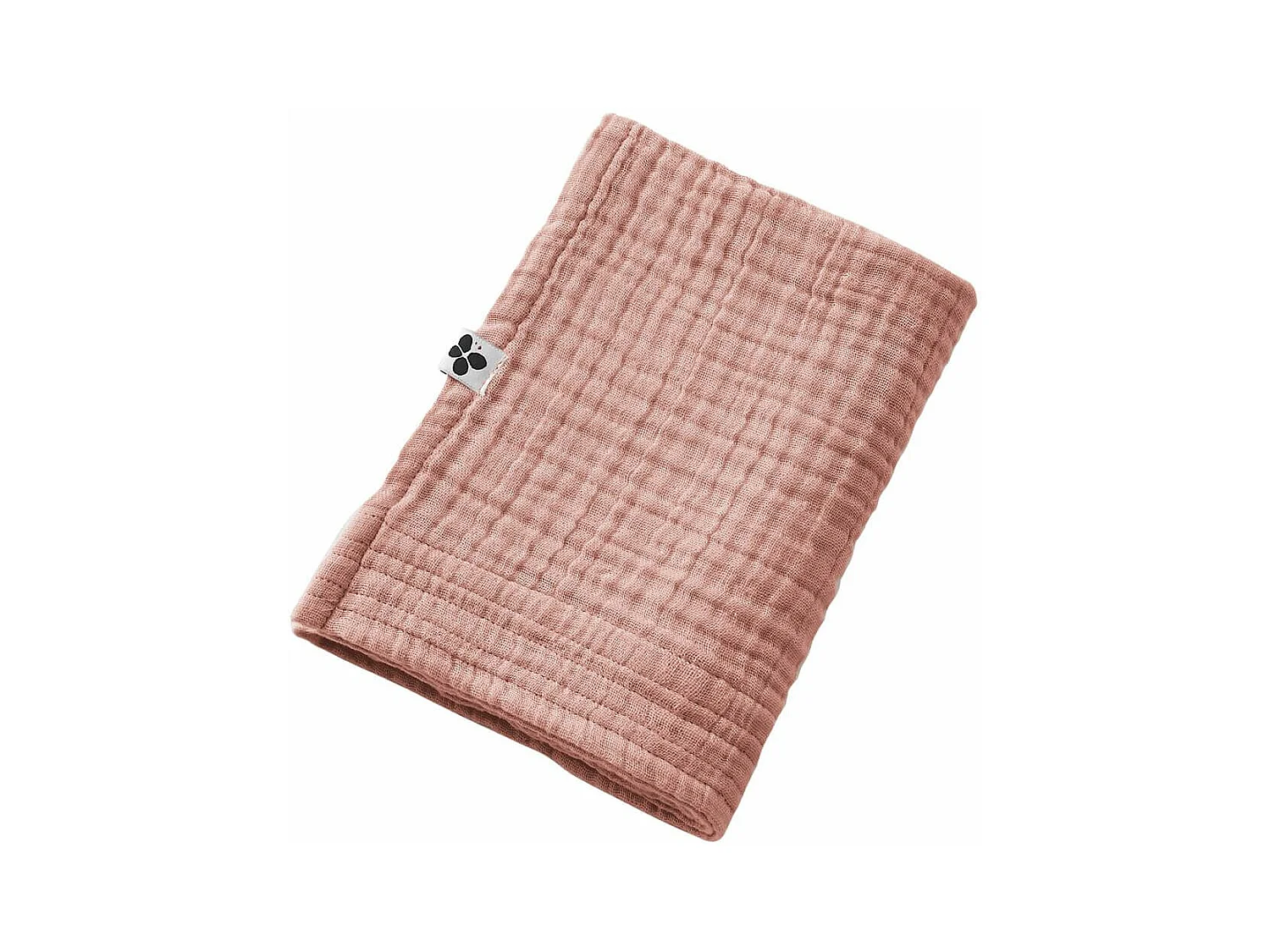 OUREA - Serviette de Toilette 50x90cm Gaze de Coton Rose pêche