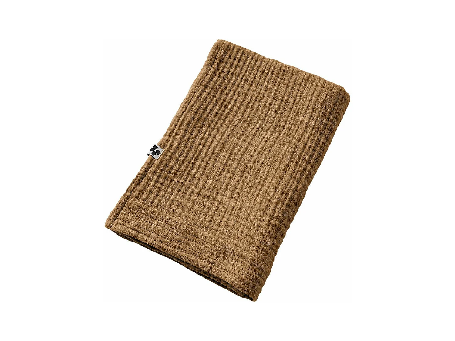 OUREA - Serviette de Douche 70x130cm Gaze de Coton Camel