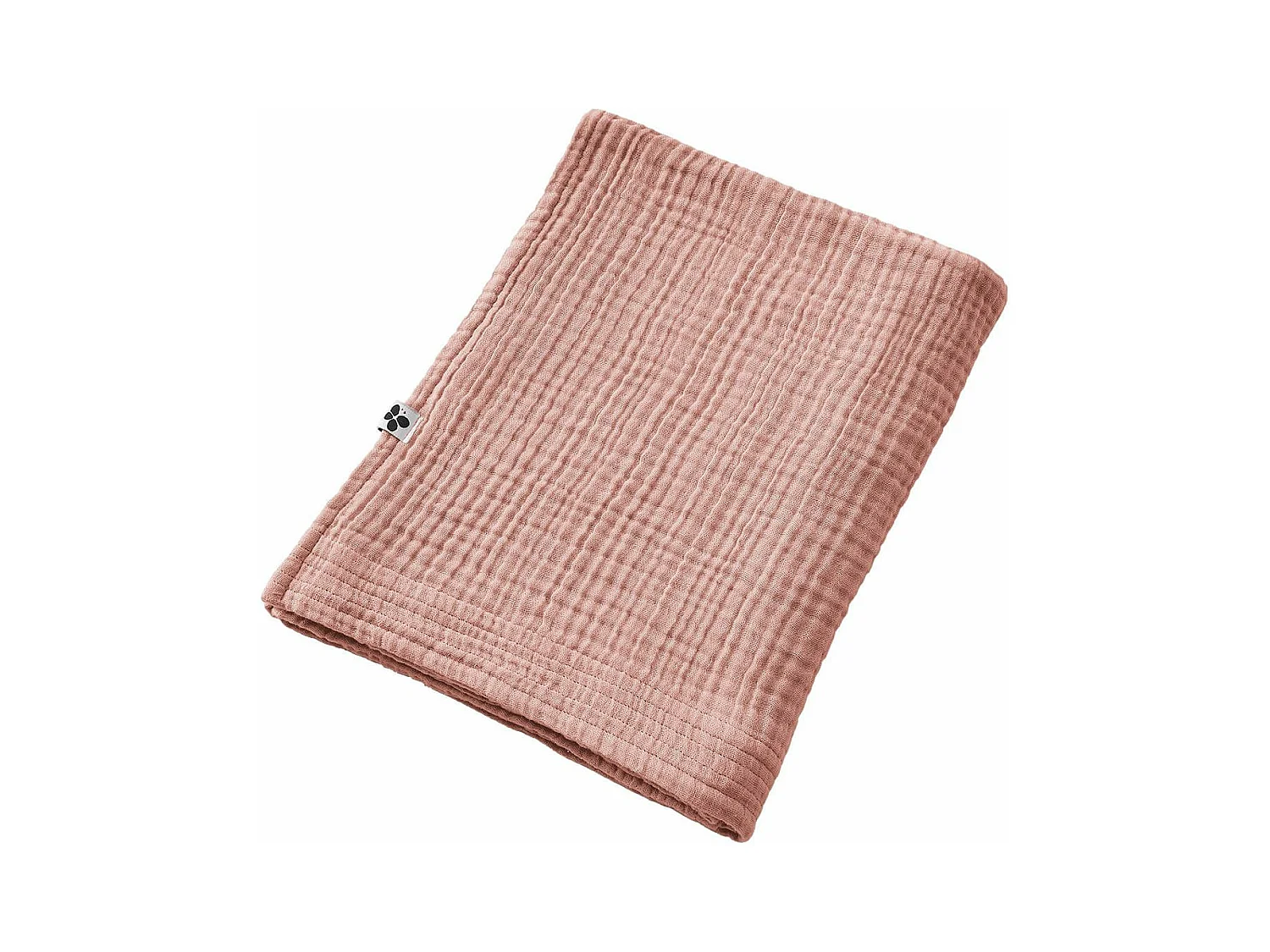 OUREA - Serviette de Bain 90x150cm Gaze de Coton Rose pêche