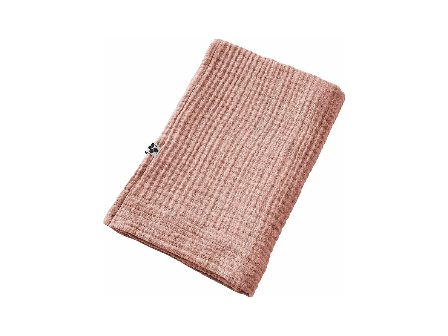 OUREA - Serviette de Douche 70x130cm Gaze de Coton Rose pêche