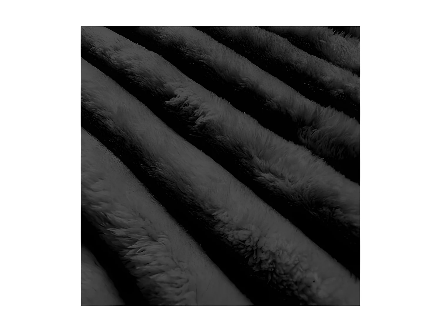 Cojín de franela 45x45 cm HIMALAYA antracita, de Soleil d'ocre