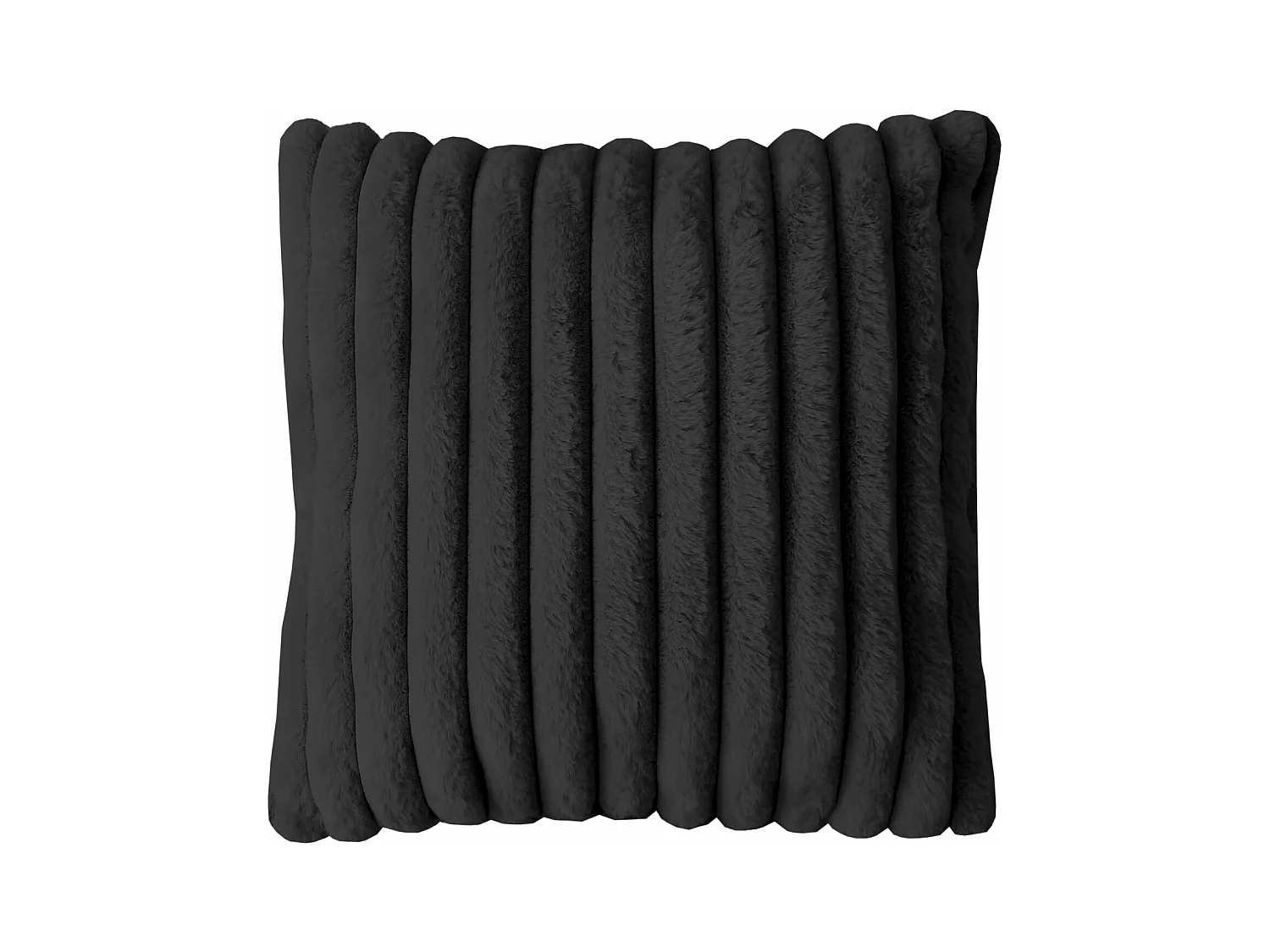 Coussin flanelle 45x45 cm HIMALAYA anthracite, par Soleil d'ocre