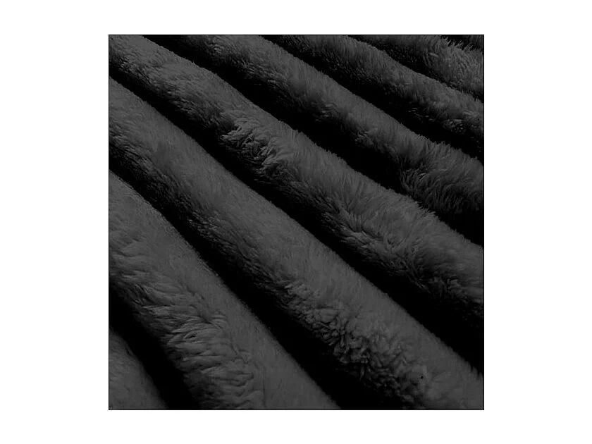 Coussin flanelle 45x45 cm HIMALAYA anthracite, par Soleil d'ocre