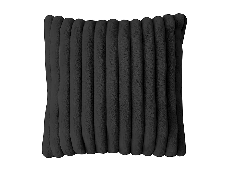 Coussin flanelle 45x45 cm HIMALAYA anthracite, par Soleil d'ocre