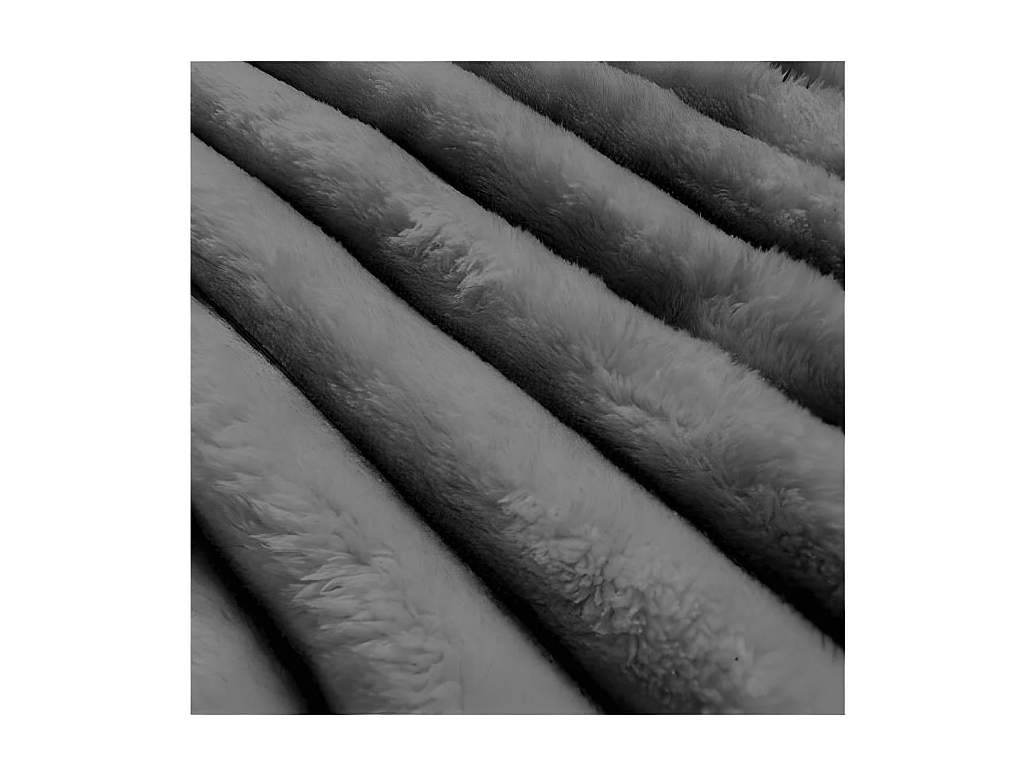 Cubrecama de franela y terciopelo 220x240 cm HIMALAYA gris, de Soleil d'ocre