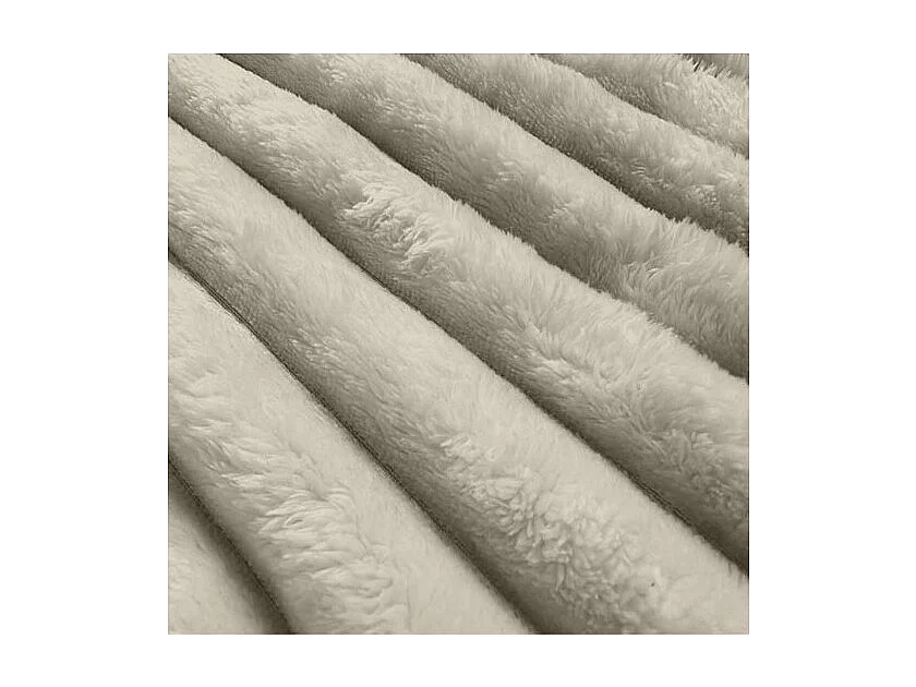 Cubrecama de franela y terciopelo 180x220 cm HIMALAYA crudo, por Soleil d'ocre