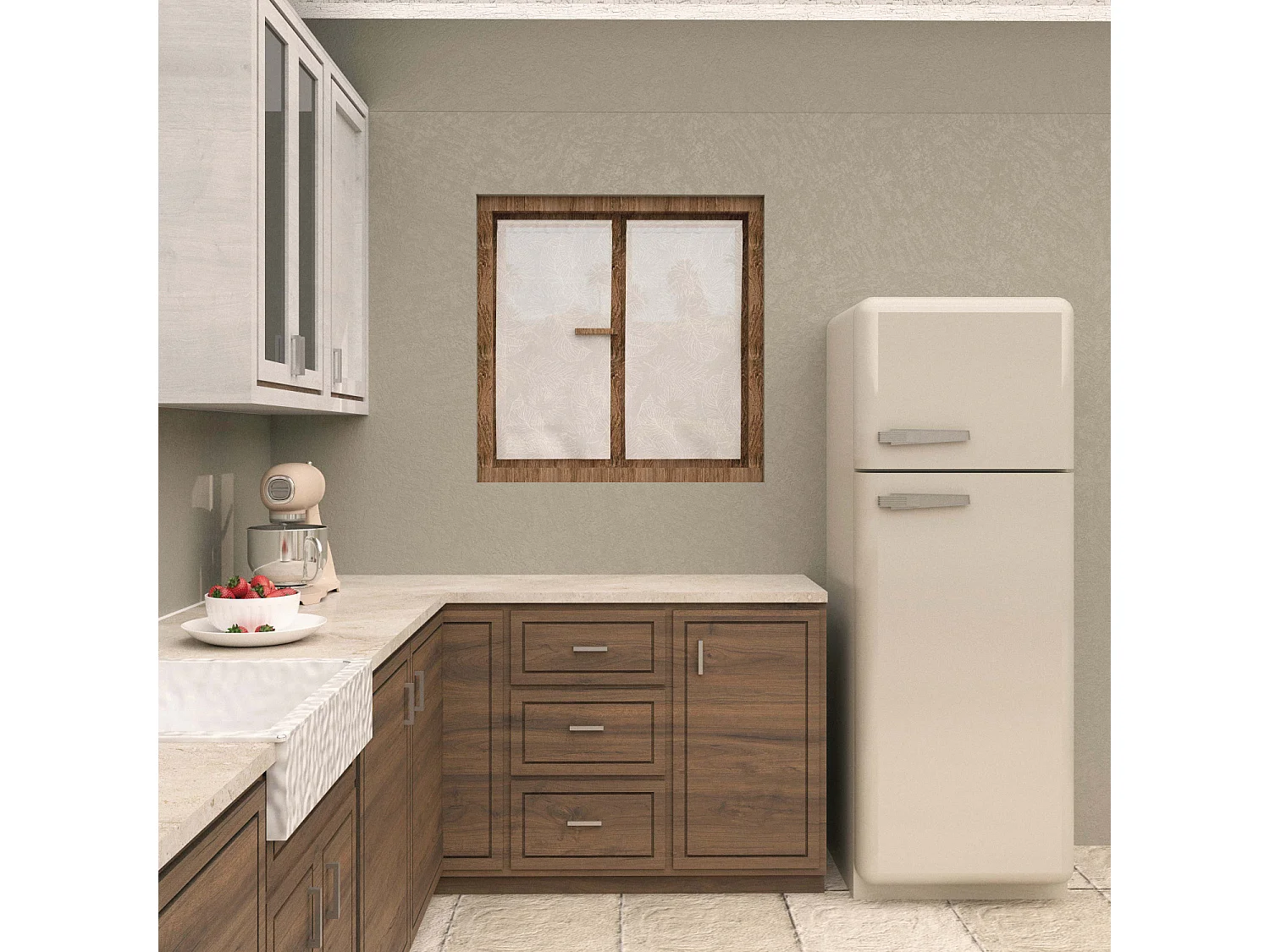 Paire de brise bise 45x90 cm CELIA blanc, par Soleil d'Ocre