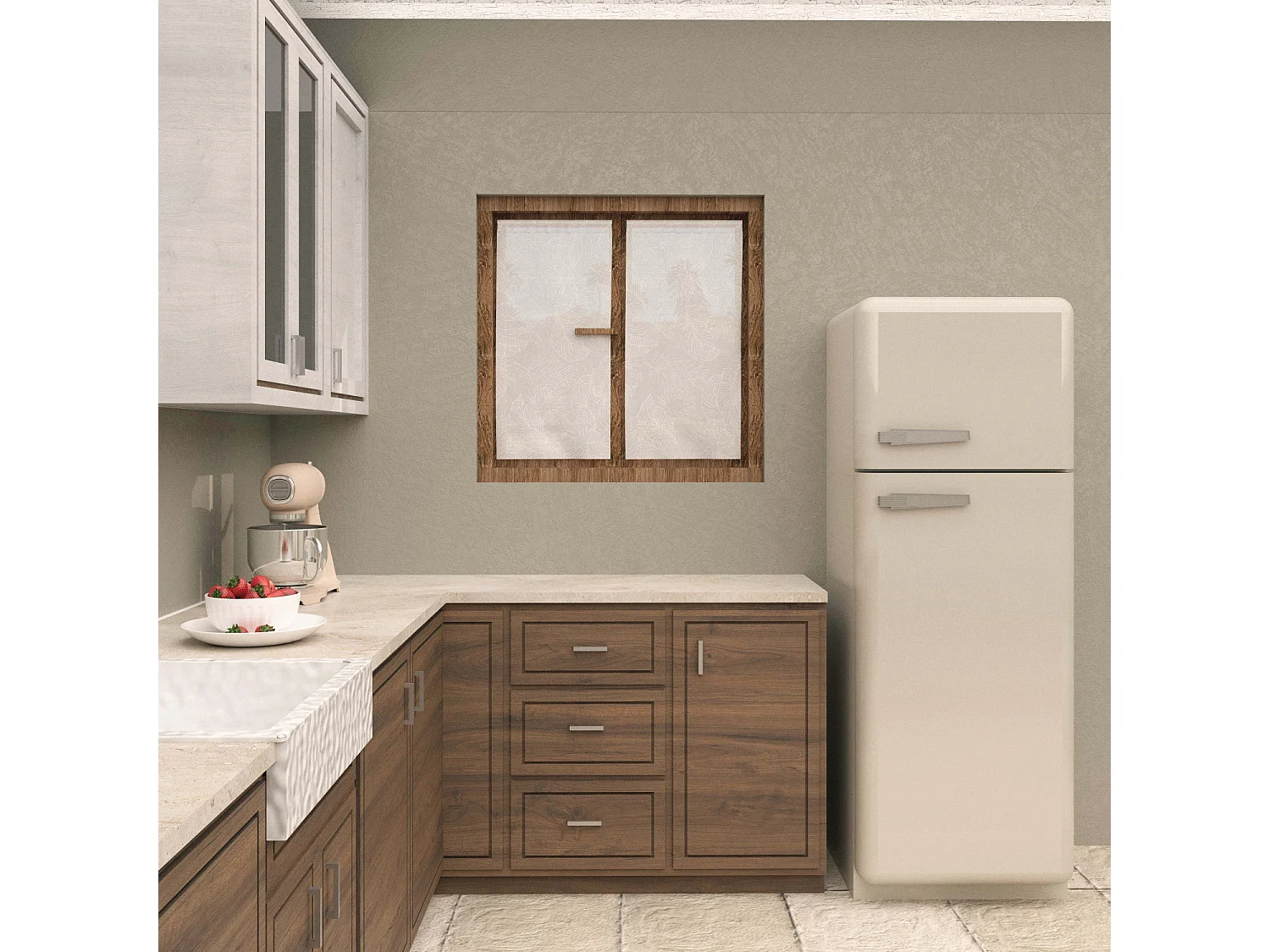 Paire de brise bise 45x90 cm CELIA blanc, par Soleil d'Ocre