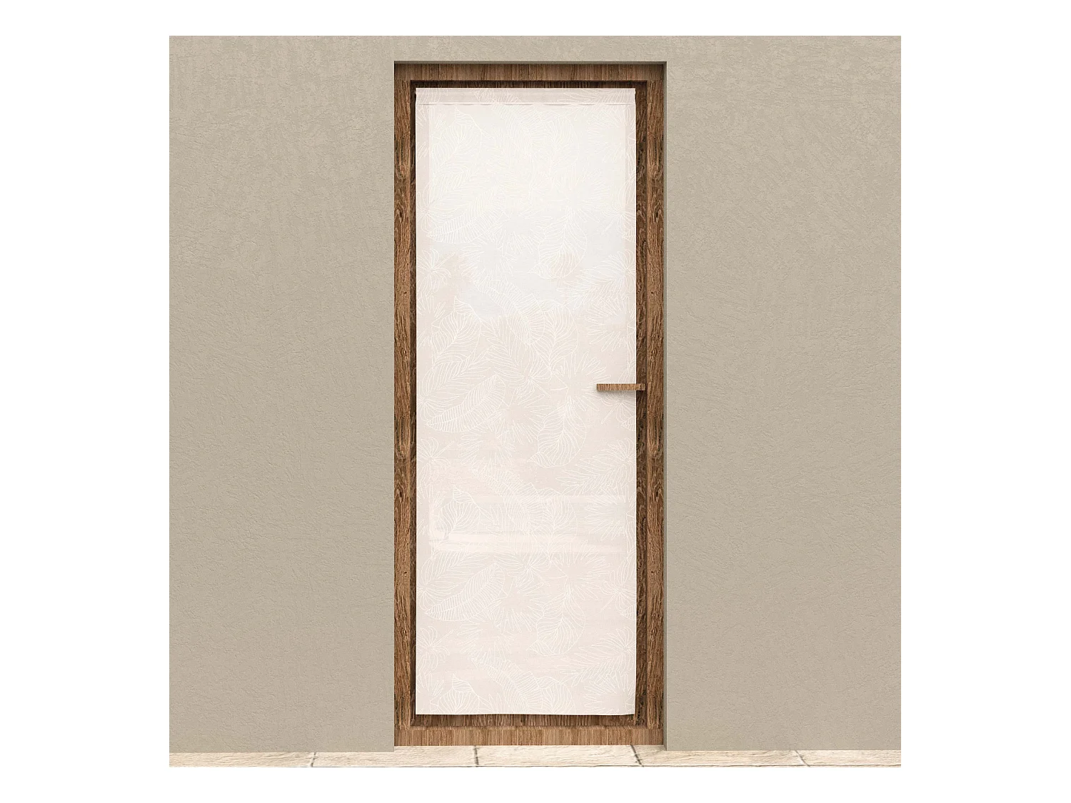 Voilage porte fenêtre 70x200 cm CELIA blanc, par Soleil d'Ocre
