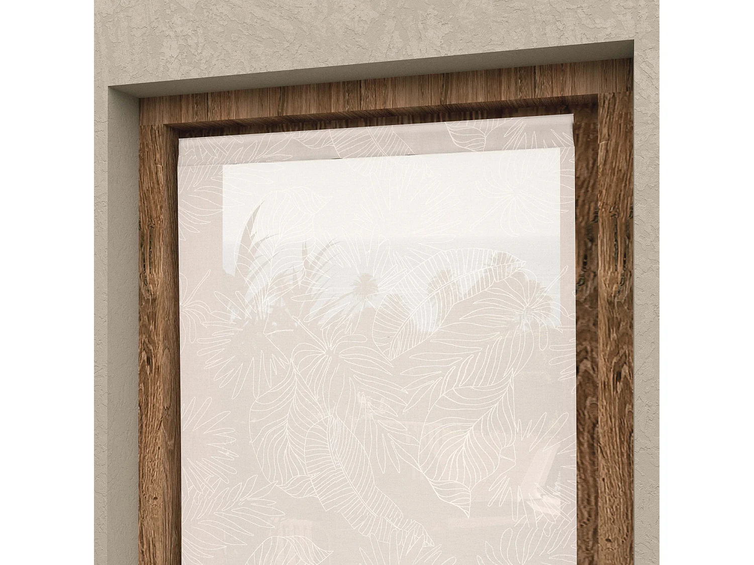 Voilage porte fenêtre 70x200 cm CELIA blanc, par Soleil d'Ocre