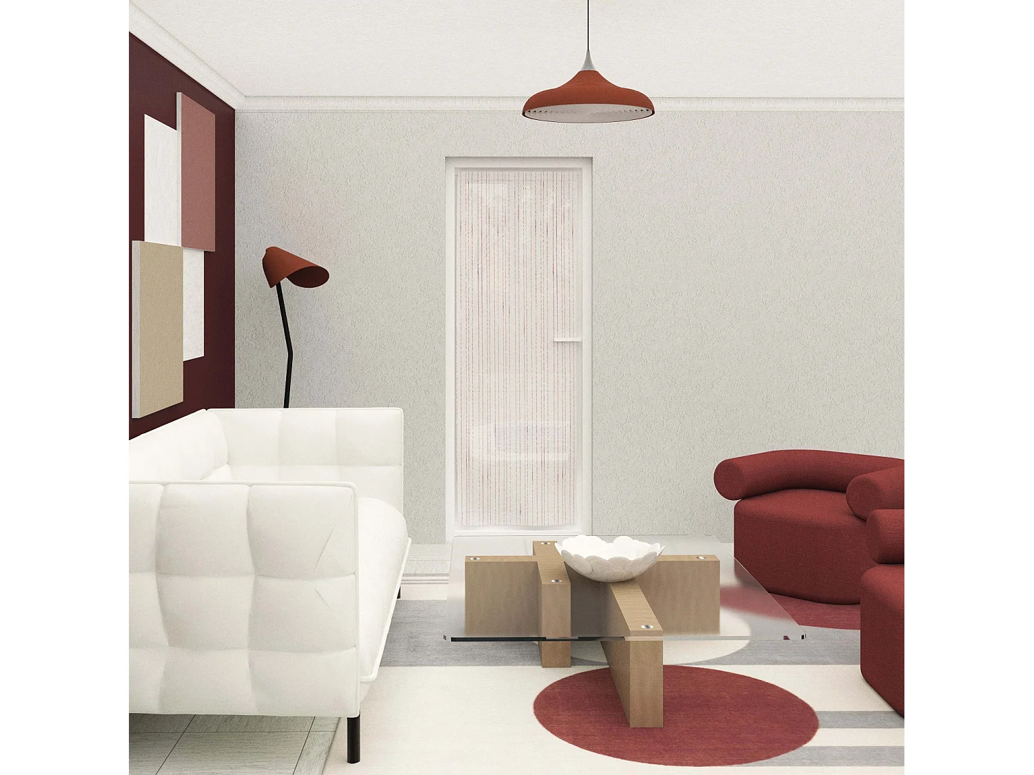 Visillo para puerta ventana 70x200 cm CHARLIE, por Soleil d'Ocre