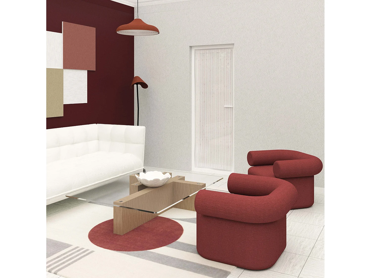 Visillo para puerta ventana 70x200 cm CHARLIE, por Soleil d'Ocre