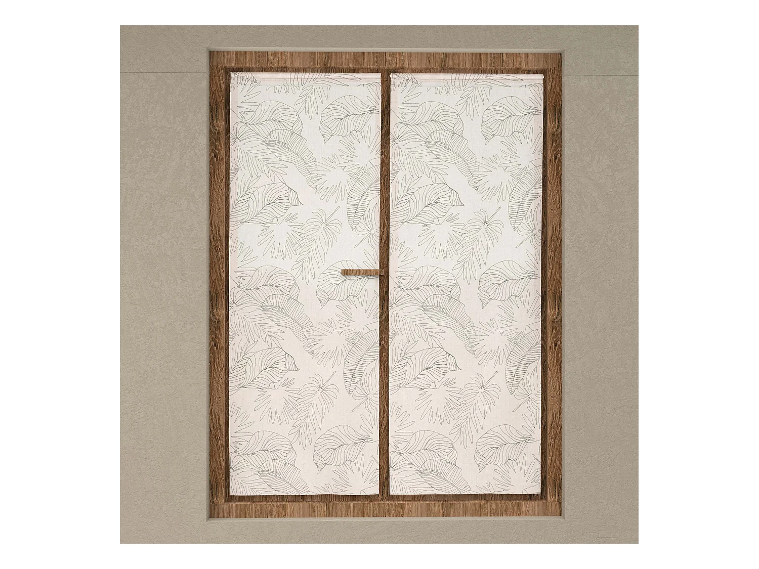 Paire de brise bise 60x160 cm CELIA kaki, par Soleil d'Ocre