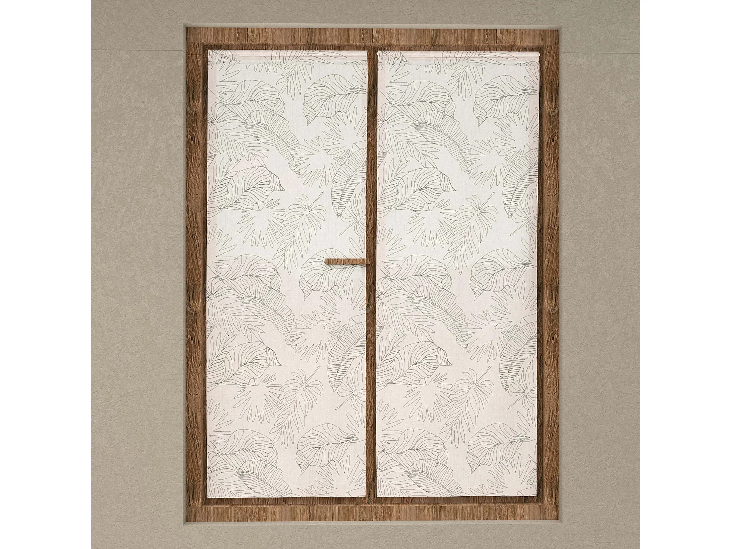 Paire de brise bise 60x160 cm CELIA kaki, par Soleil d'Ocre