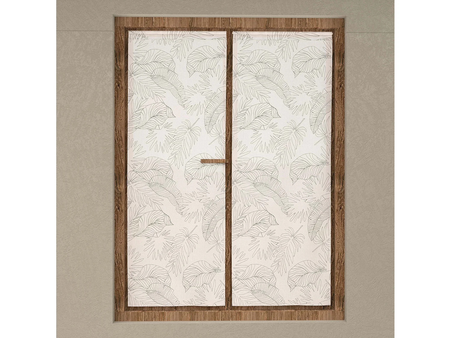 Paire de brise bise 60x160 cm CELIA kaki, par Soleil d'Ocre