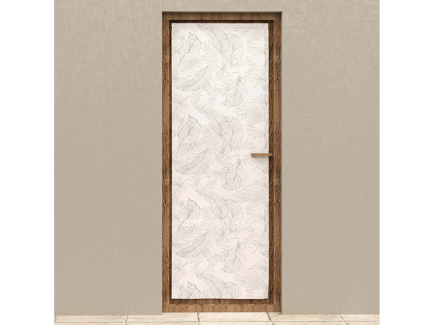 Visillo para puerta ventana 70x200 cm CELIA caqui, de Soleil d'Ocre