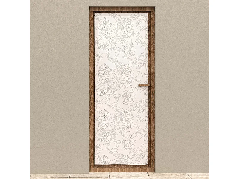 Visillo para puerta ventana 70x200 cm CELIA caqui, por Soleil d'Ocre