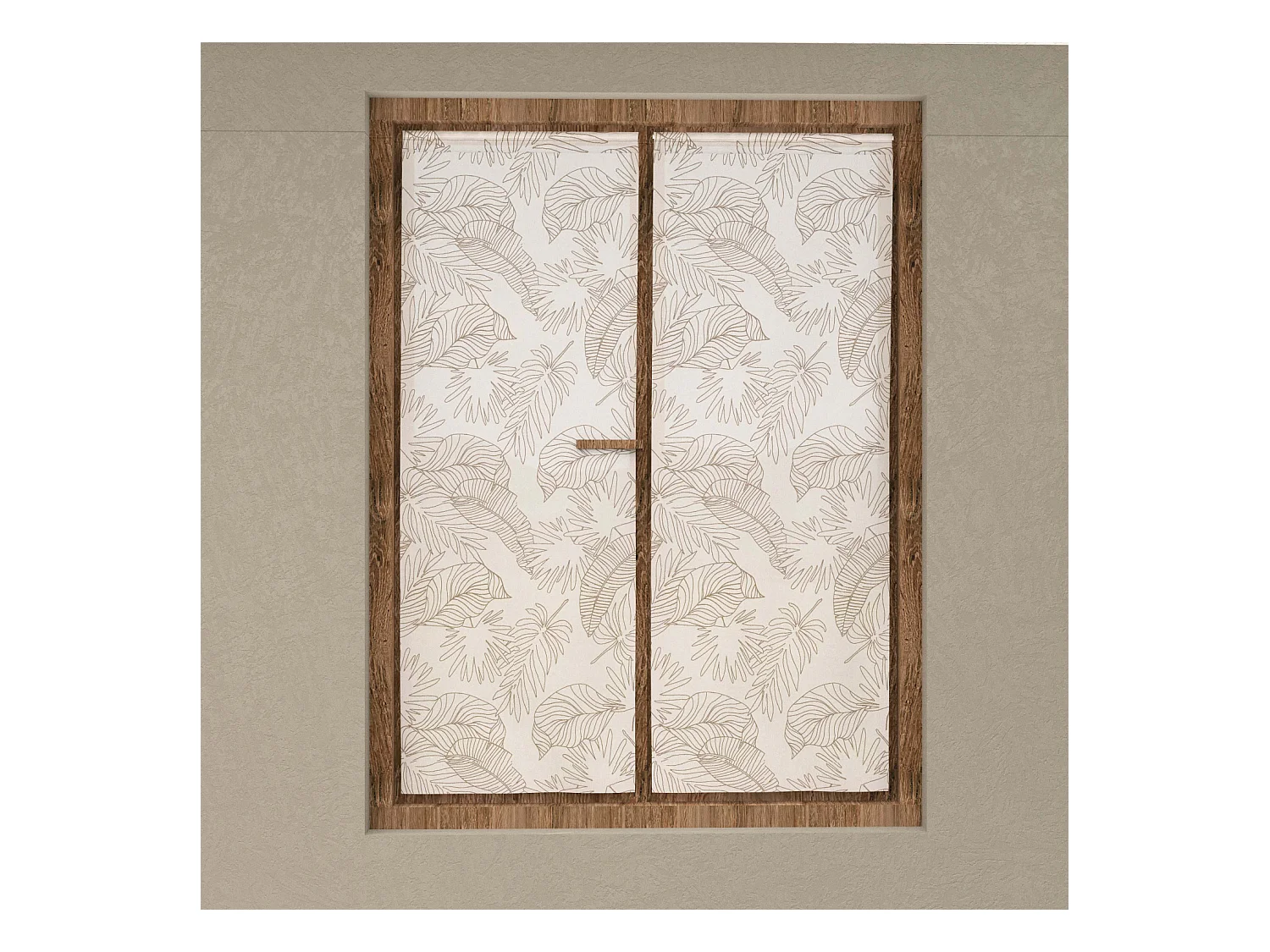 Par de visillos 60x160 cm CELIA taupe, de Soleil d'Ocre