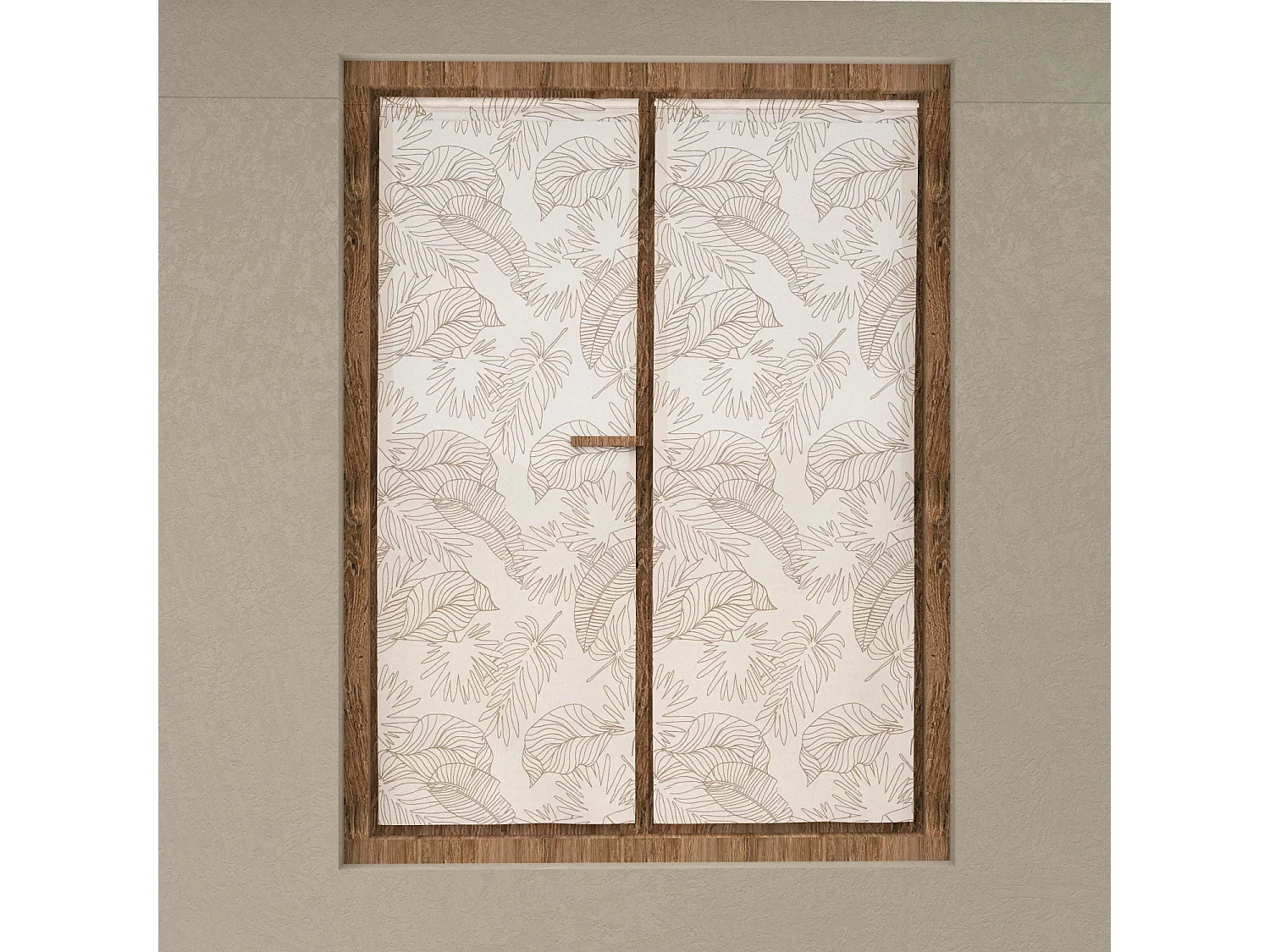 Paire de brise bise 60x160 cm CELIA taupe, par Soleil d'Ocre