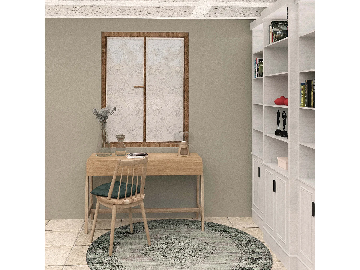 Paire de brise bise 60x160 cm CELIA taupe, par Soleil d'Ocre