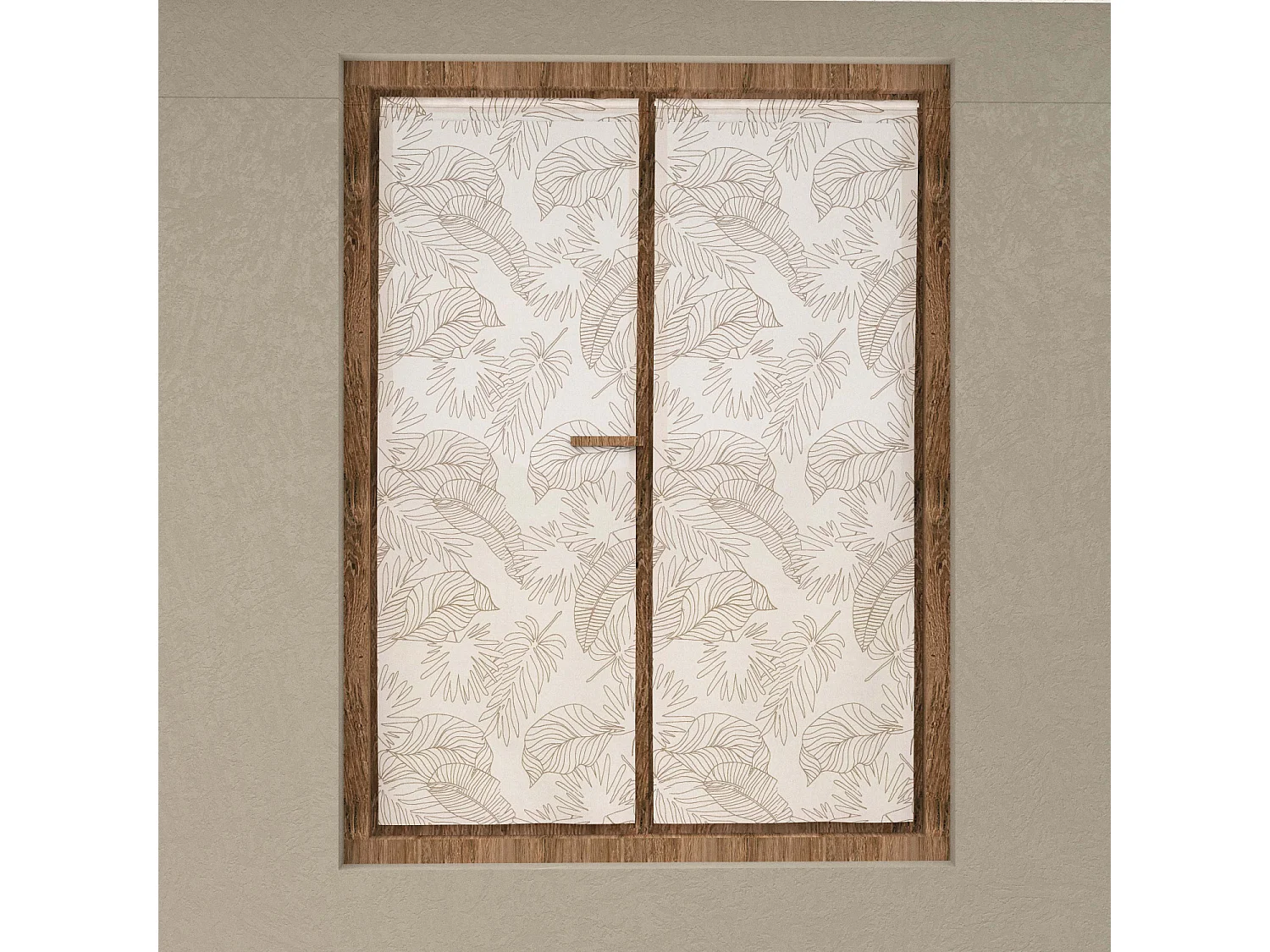 Paire de brise bise 60x160 cm CELIA taupe, par Soleil d'Ocre