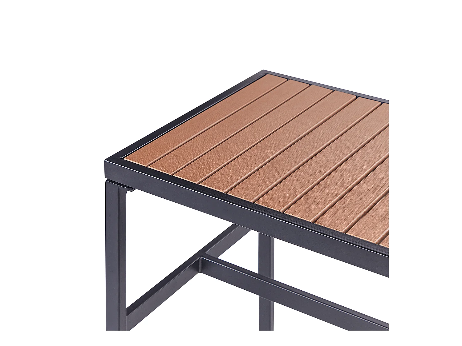 Table de salle à manger de jardin AVETRANA 150 cm 50 cm Noir
