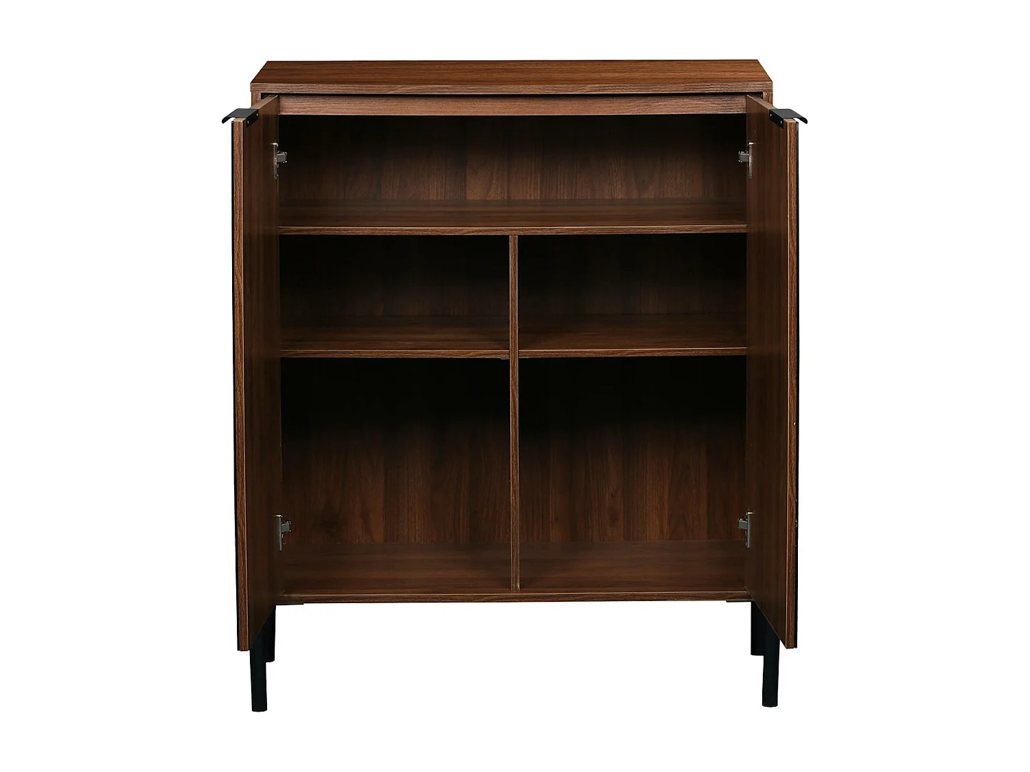 Credenza vintage effetto legno di noce, 83cm, noce