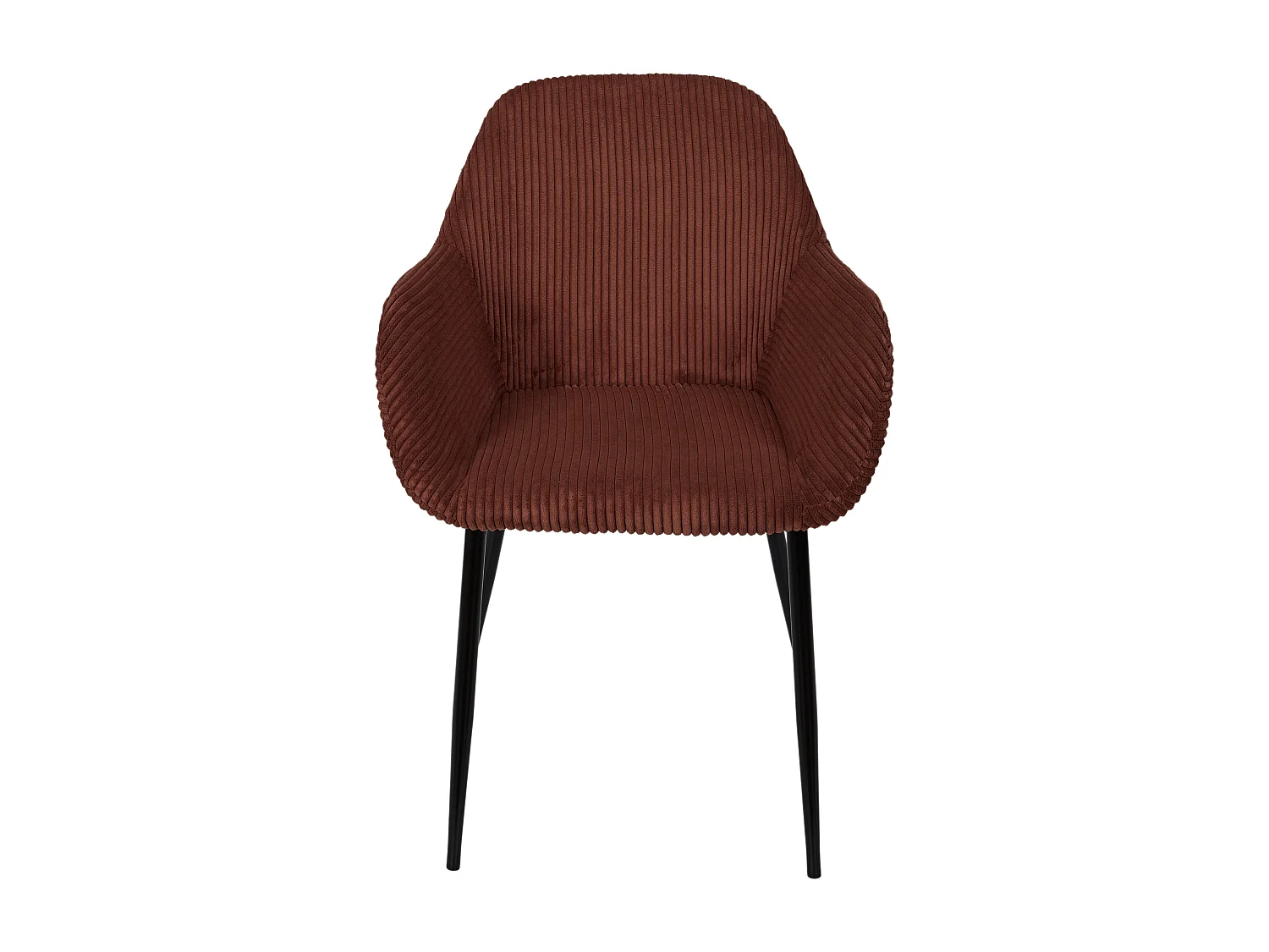 Fauteuil Cotele Scott Terracotta - Lot De 2 Noir, Orange