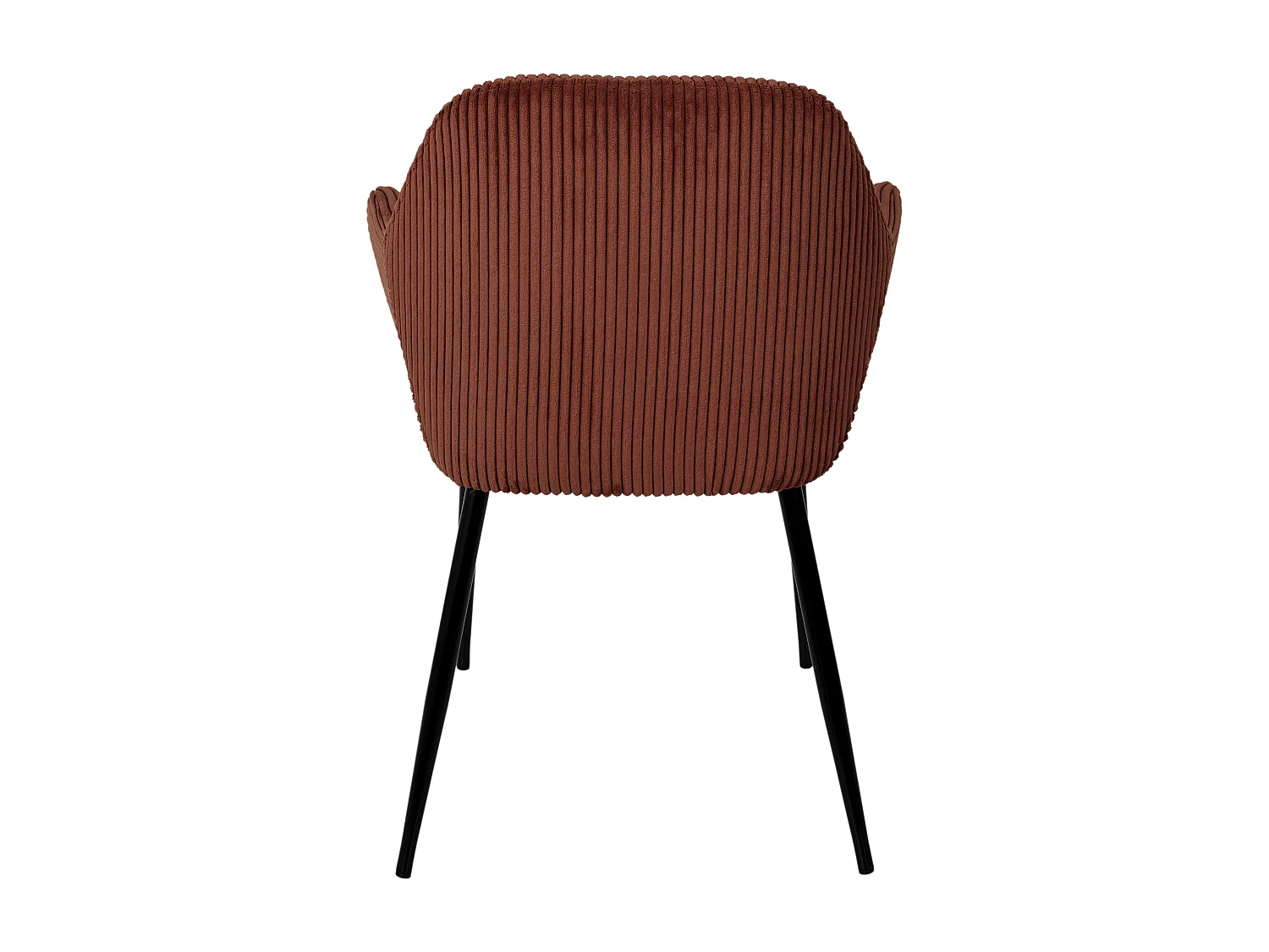 Fauteuil Cotele Scott Terracotta - Lot De 2 Noir, Orange